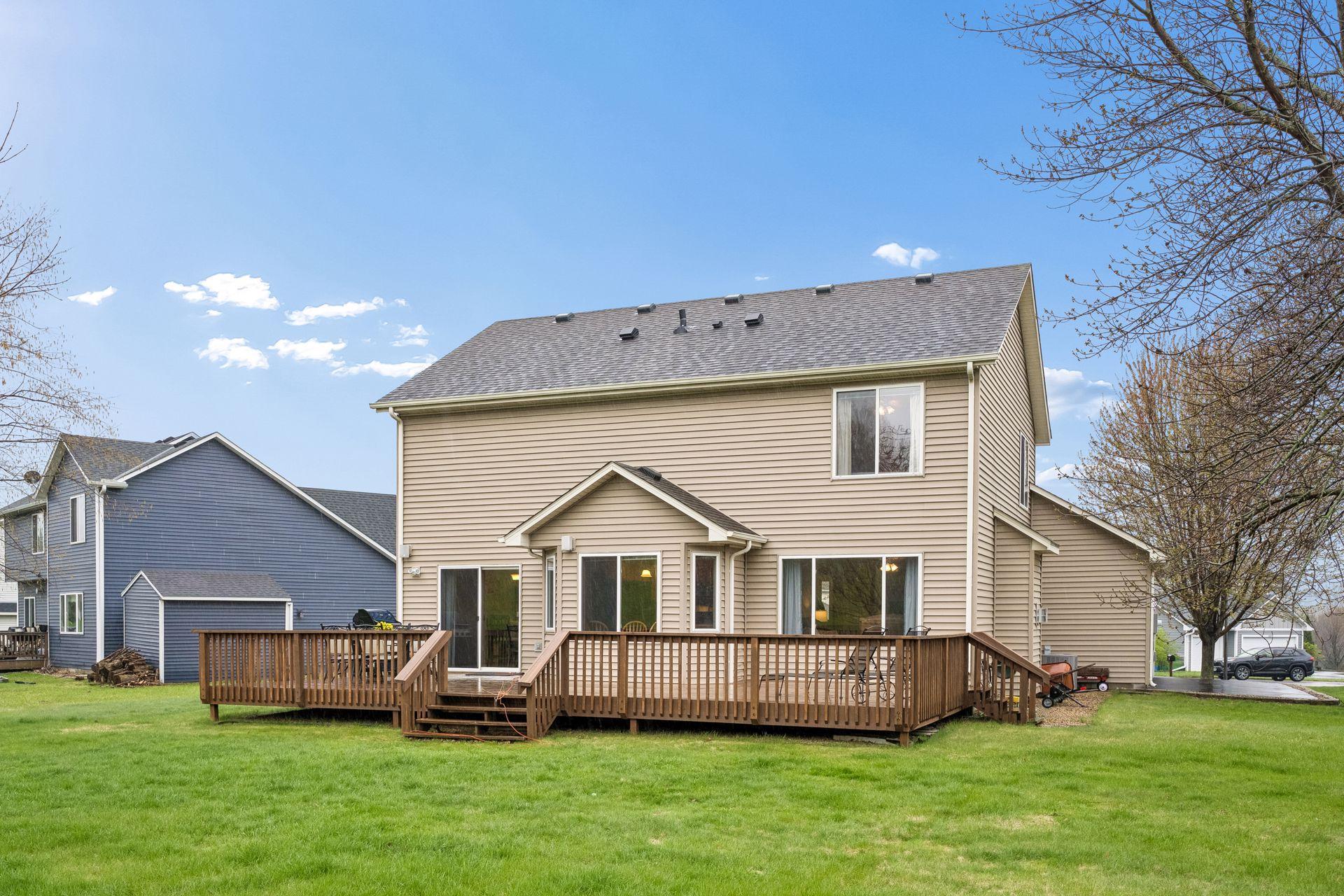 Get ready for outdoor parties - this deck is impressively large!