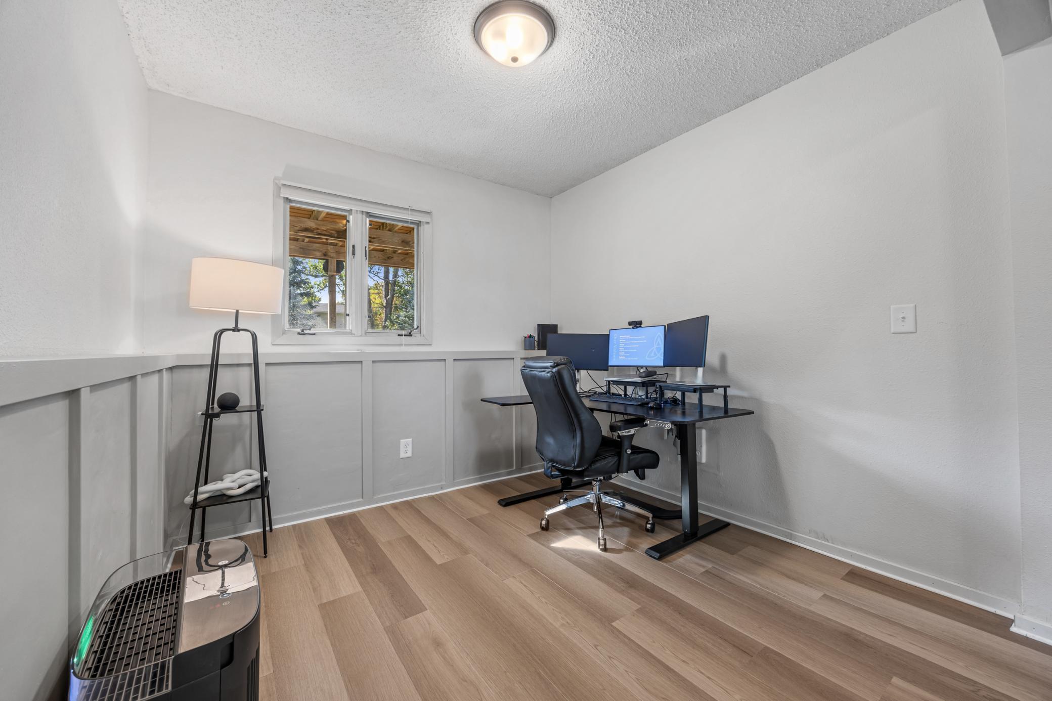 Office area that could be walled off for third bedroom