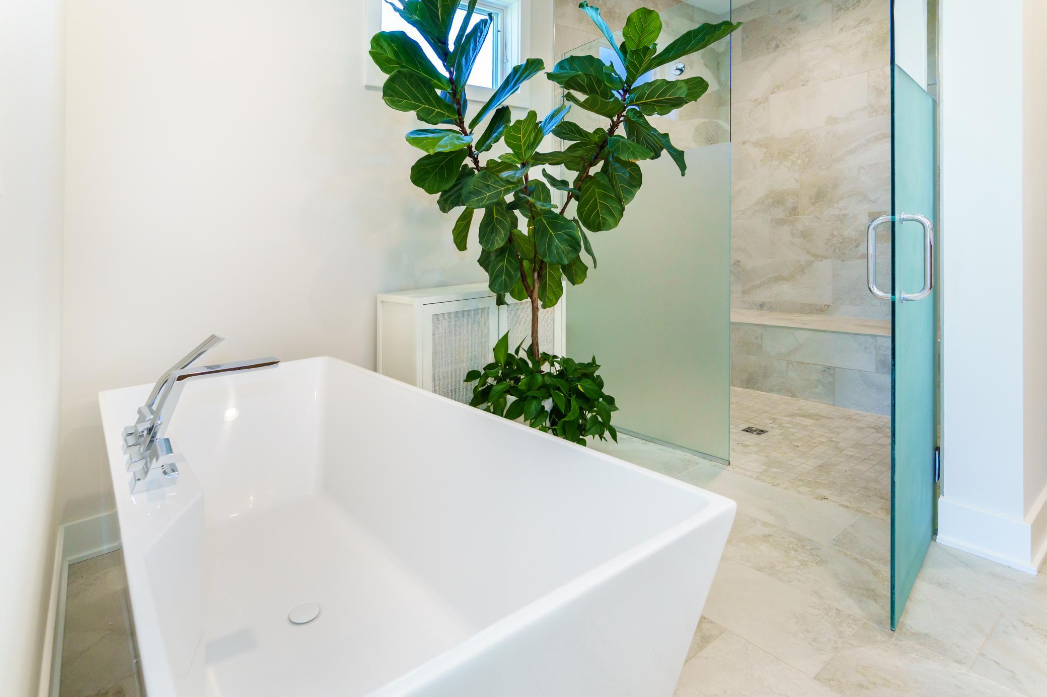 Primary Bedroom Soaking Tub.