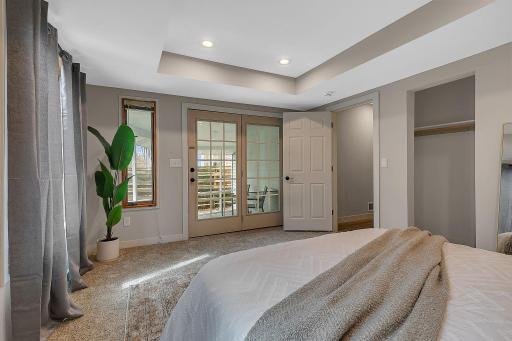Primary Bedroom features Private Access to Covered Patio