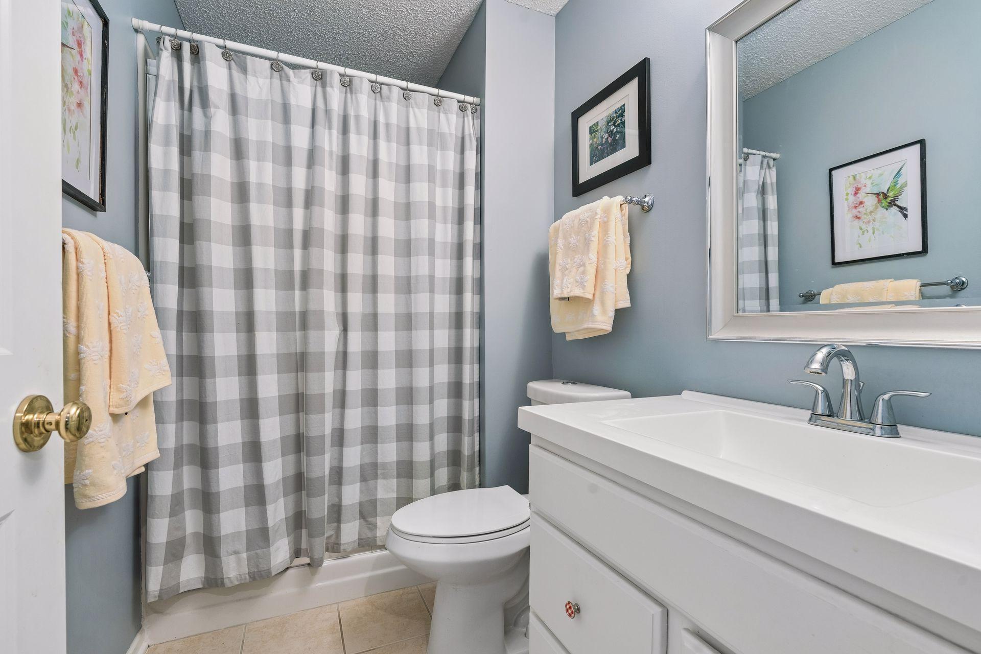 Lower level 3/4 bathroom.