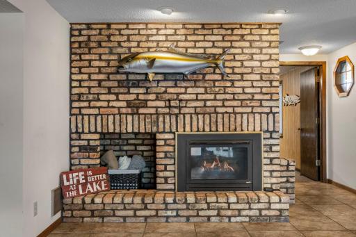 Fireplace to Cozy up to and Potential for a Good Fish Story!