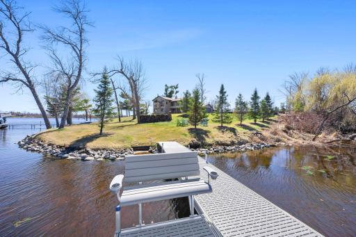 Bench to Relax at the end of Your River Side Dock