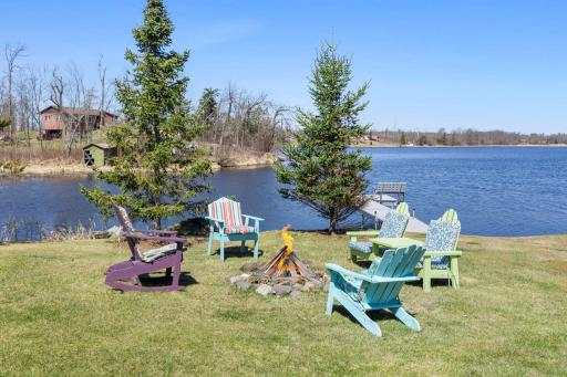 Comfy Chairs and a Fire Pit Along the Apple River