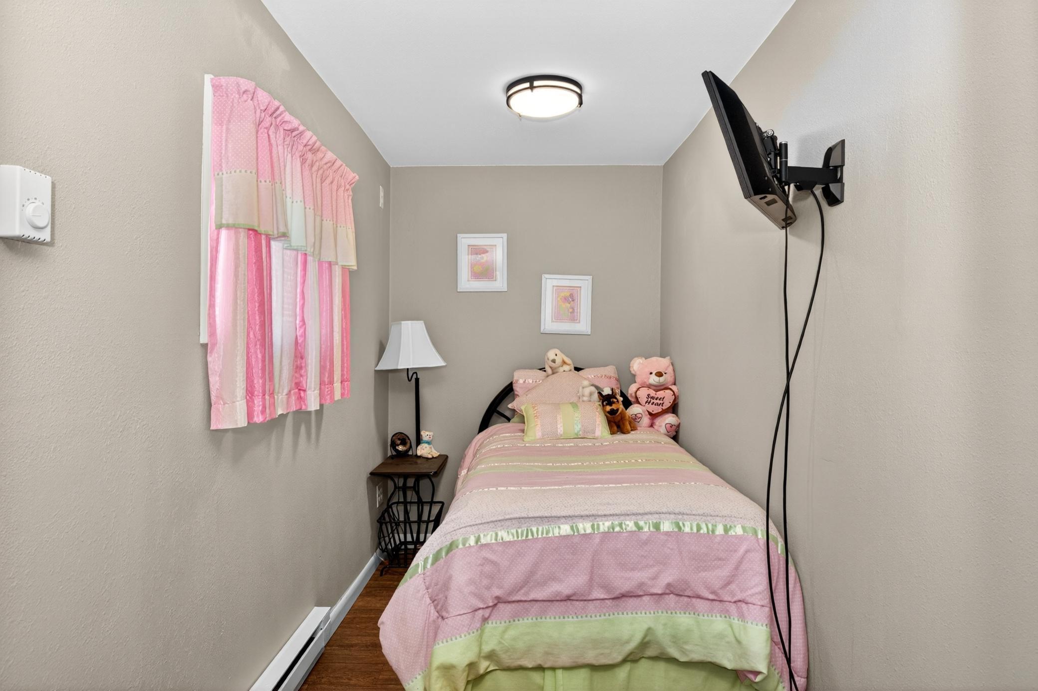 Porch used as childs bedroom