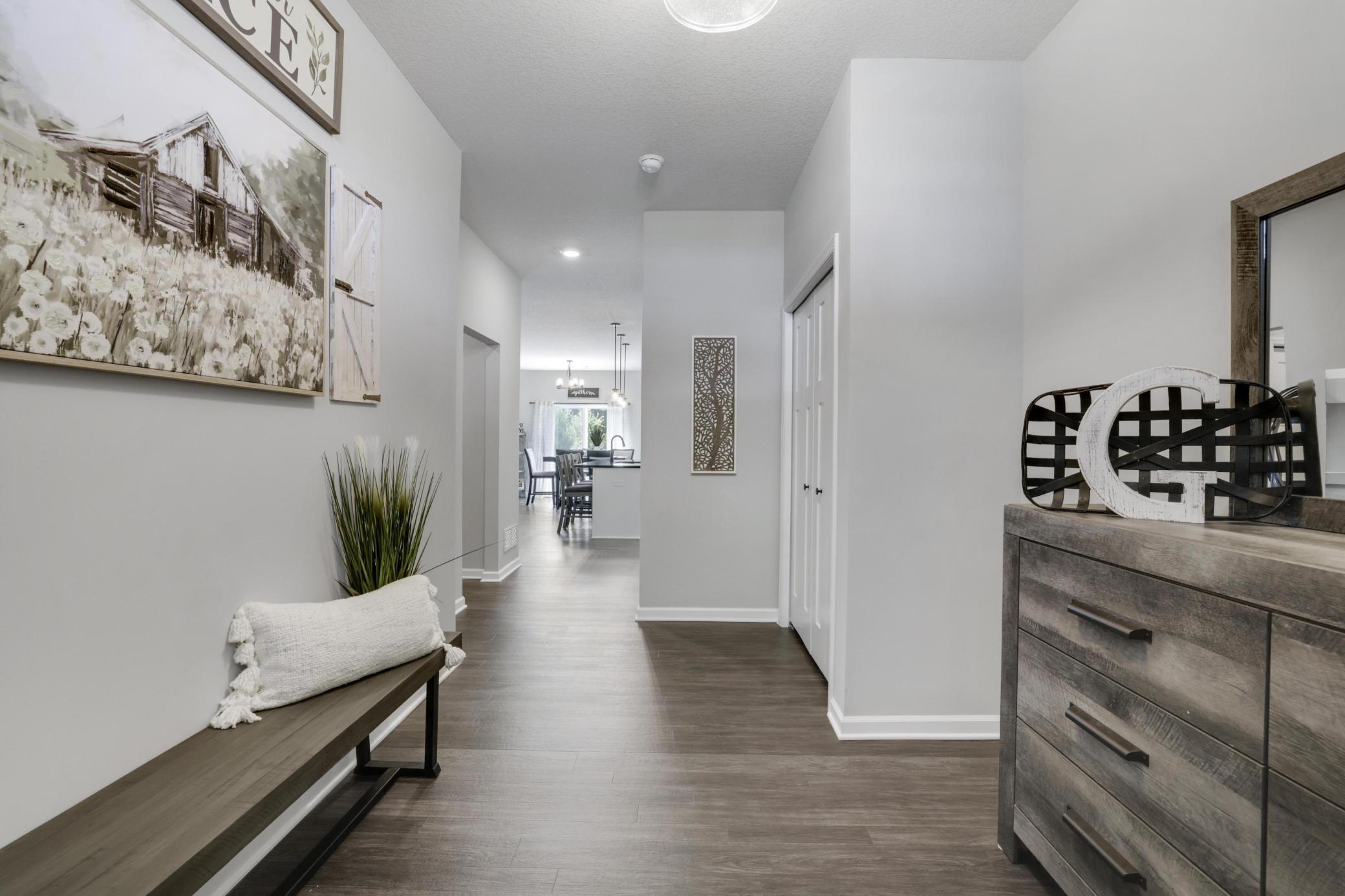 View of the spacious entry leading into dream kitchen!