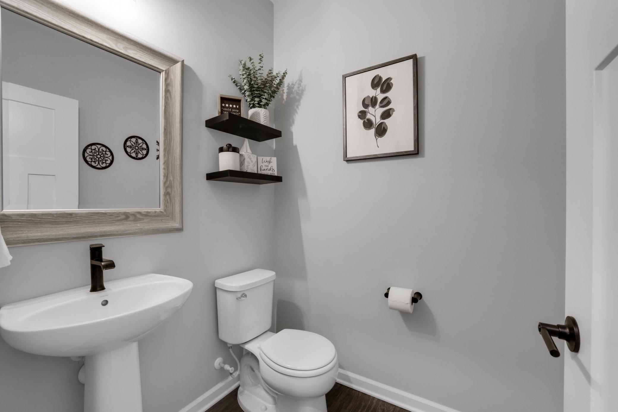 Main level 1/2 bath.