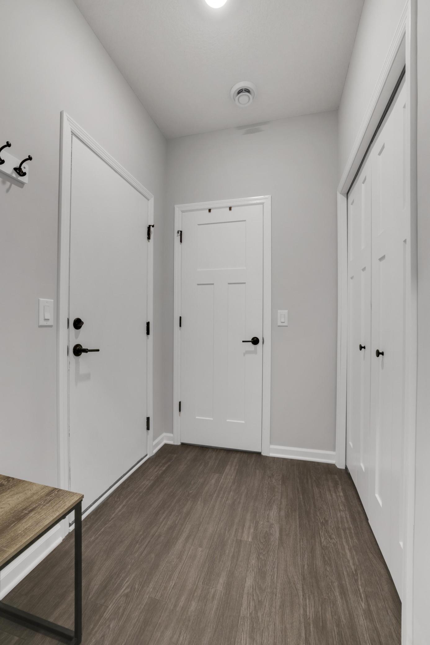 Spacious room with big closet and entry to attached heated garage!