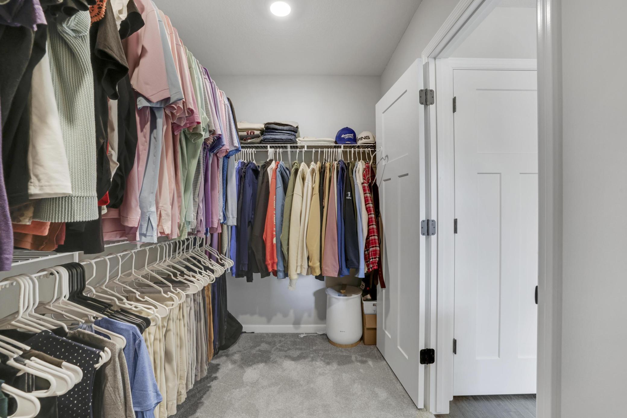 Another view of huge walk in closet!