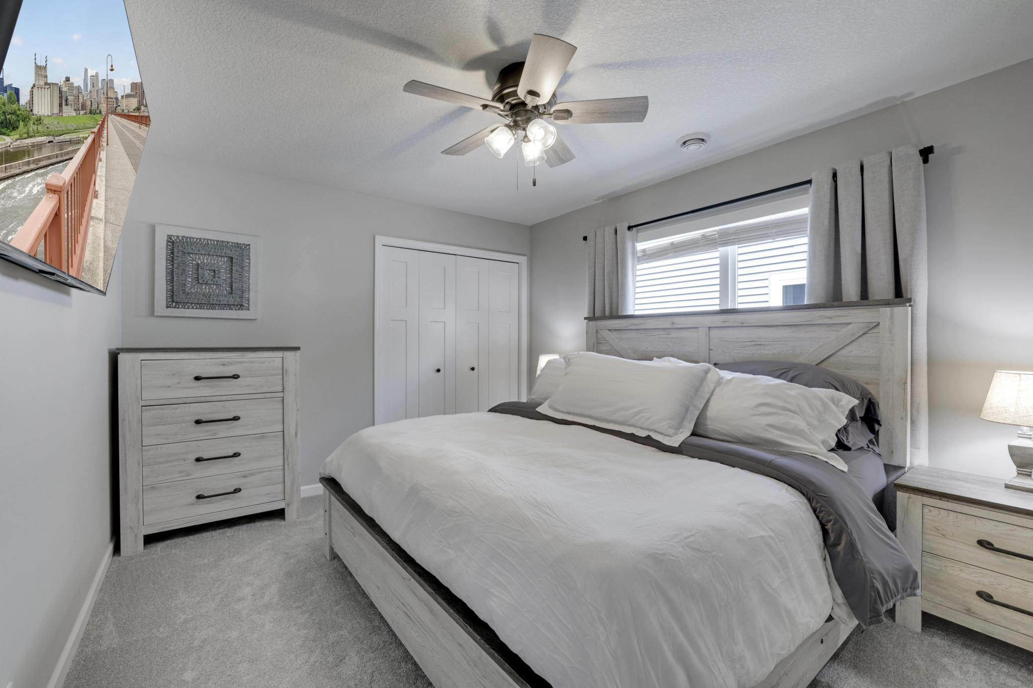 Another view of the upper level spacious bedroom.