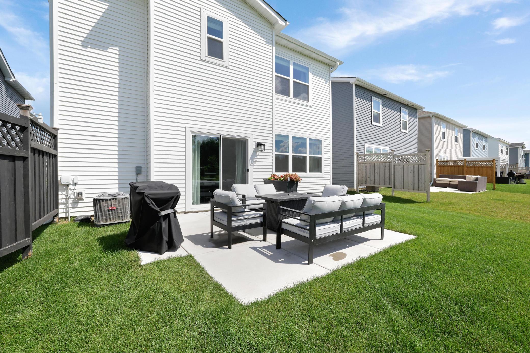 Lovely outside patio.