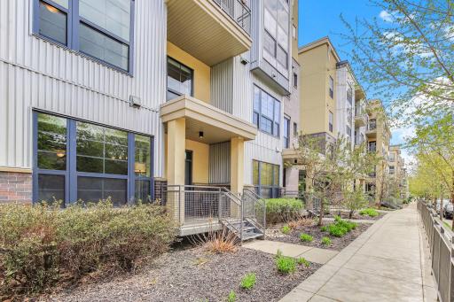Separate private entry directly into the condo unit offers added convenience and a townhouse-like feel, providing enhanced privacy and easy in-and-out access without shared interior hallways.