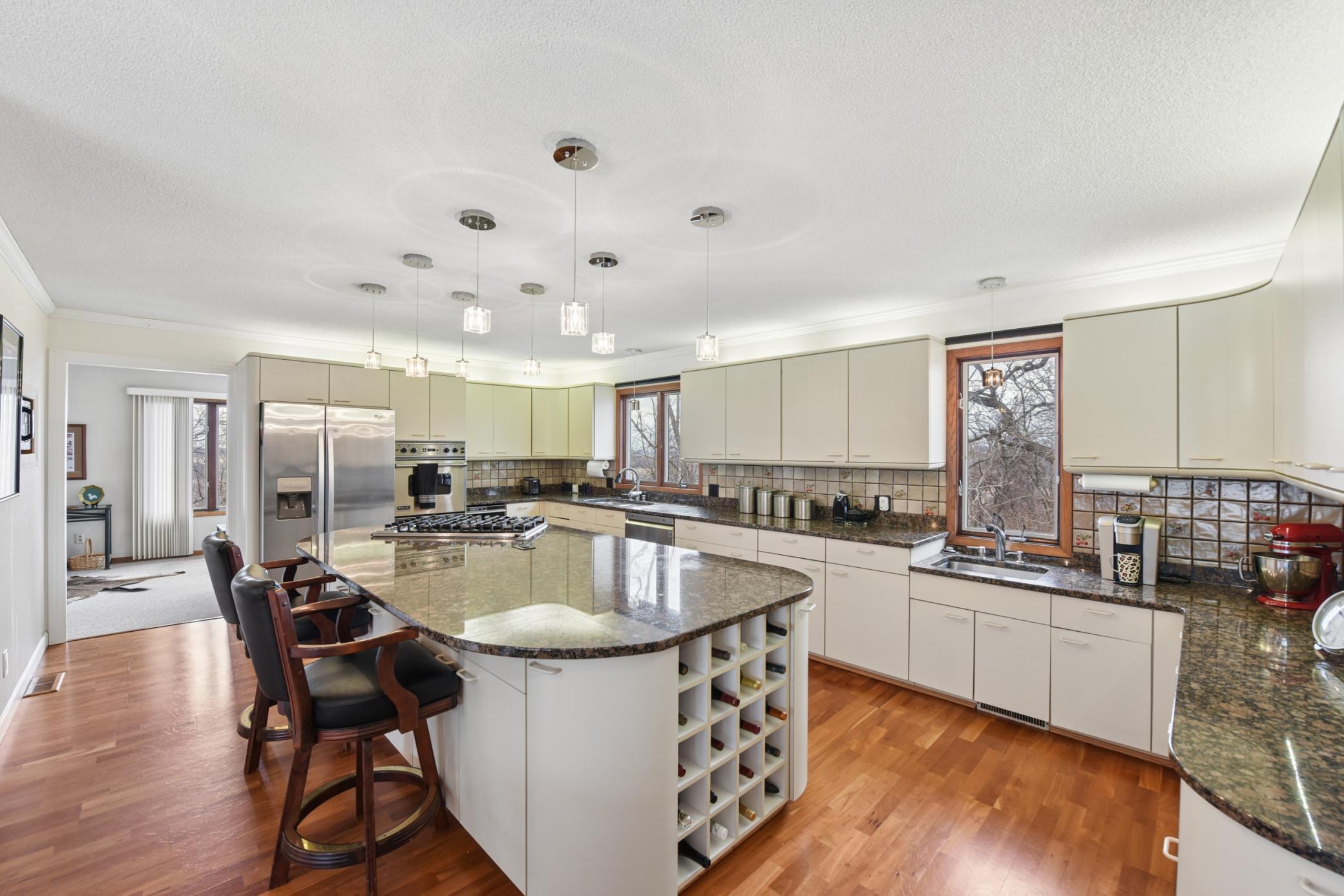Large Kitchen Island/Wine rack