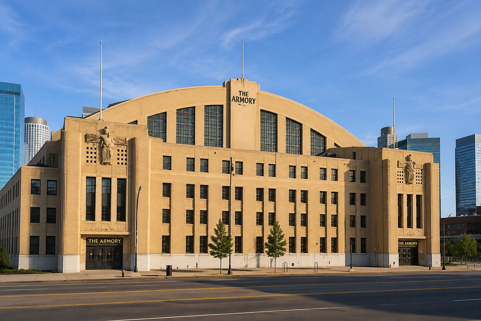 The Armory music venue just a few blocks away!