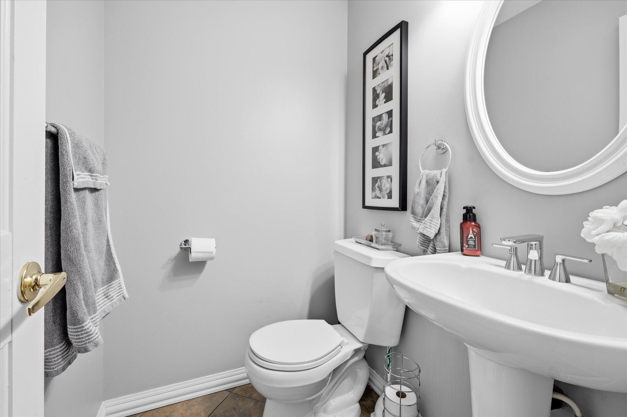 Main floor half bath