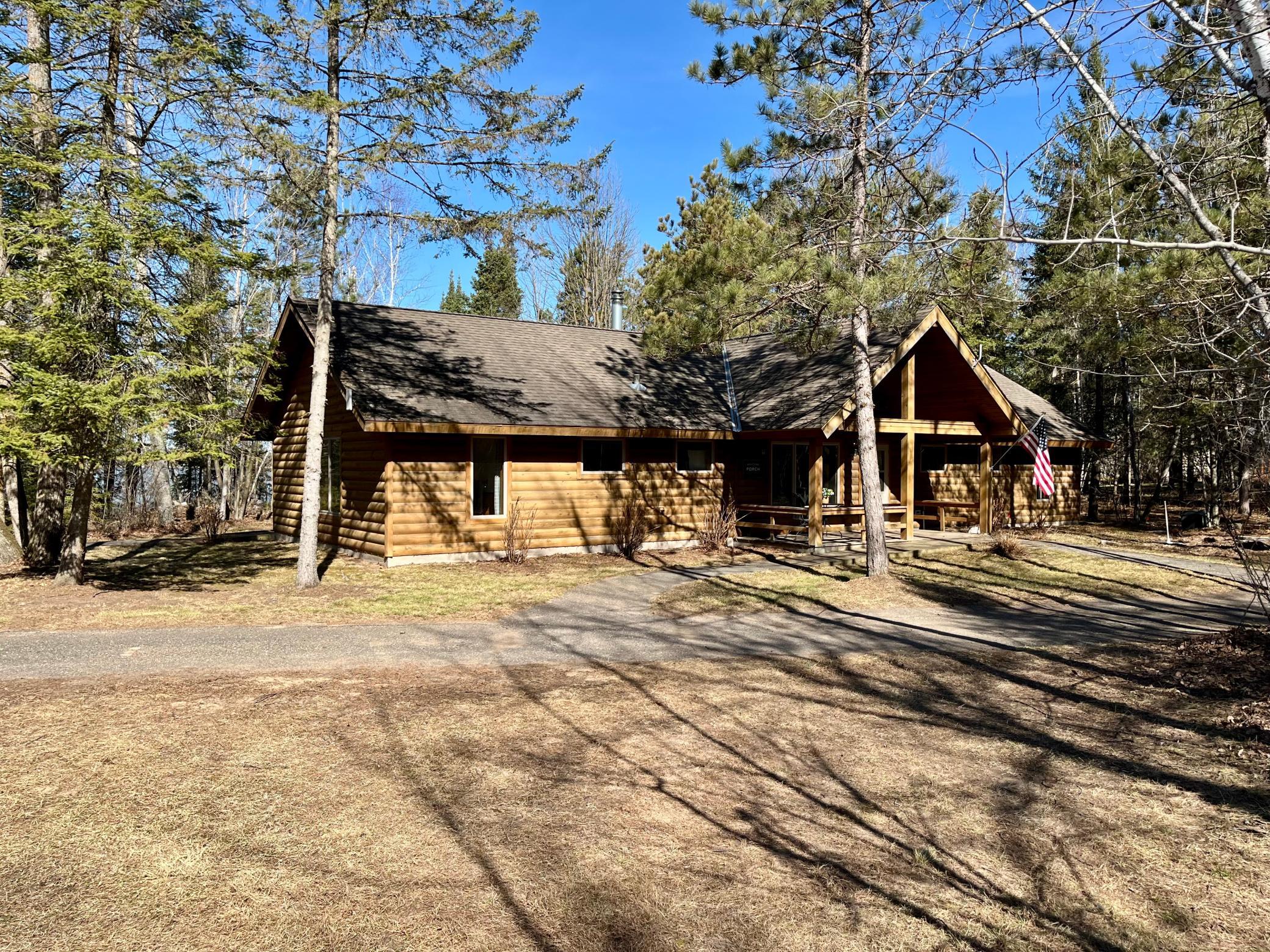 Towering pines grace this property