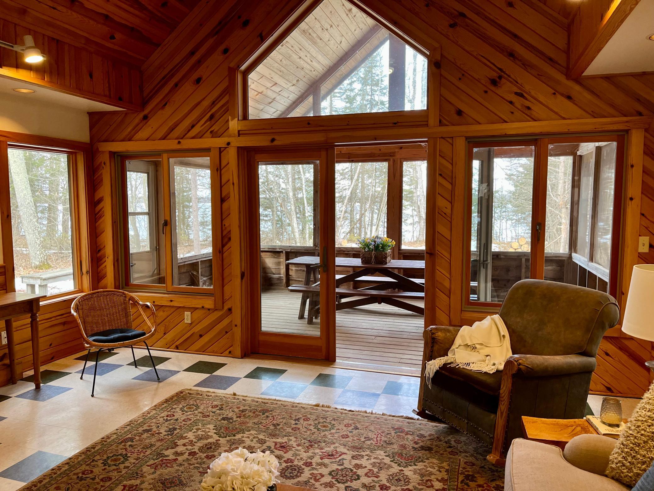 walk out to your large screened in porch