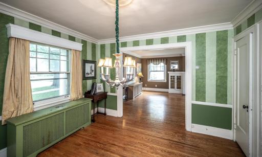 View from the dining room back toward the living room