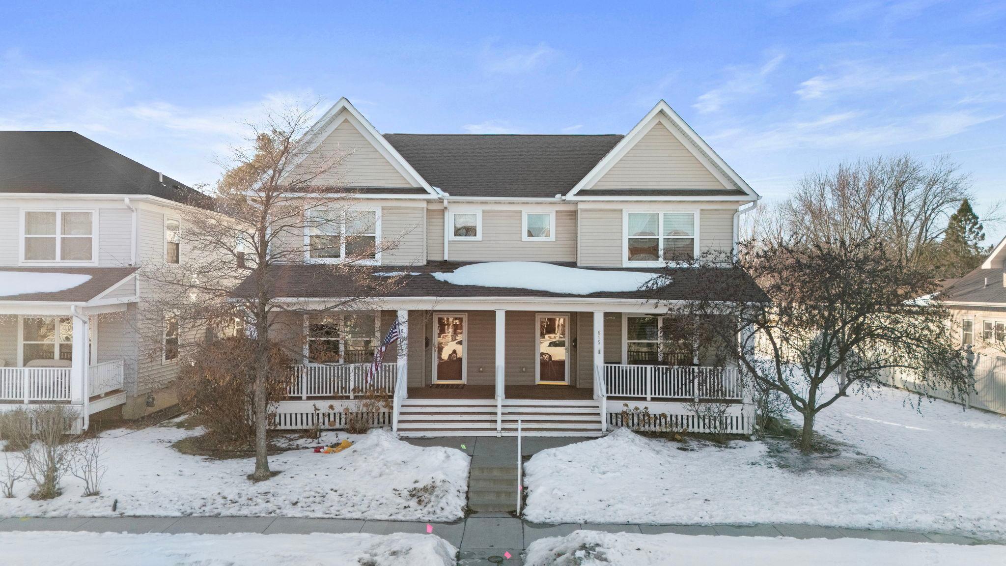 The inviting front porch offers a peaceful place to unwind.