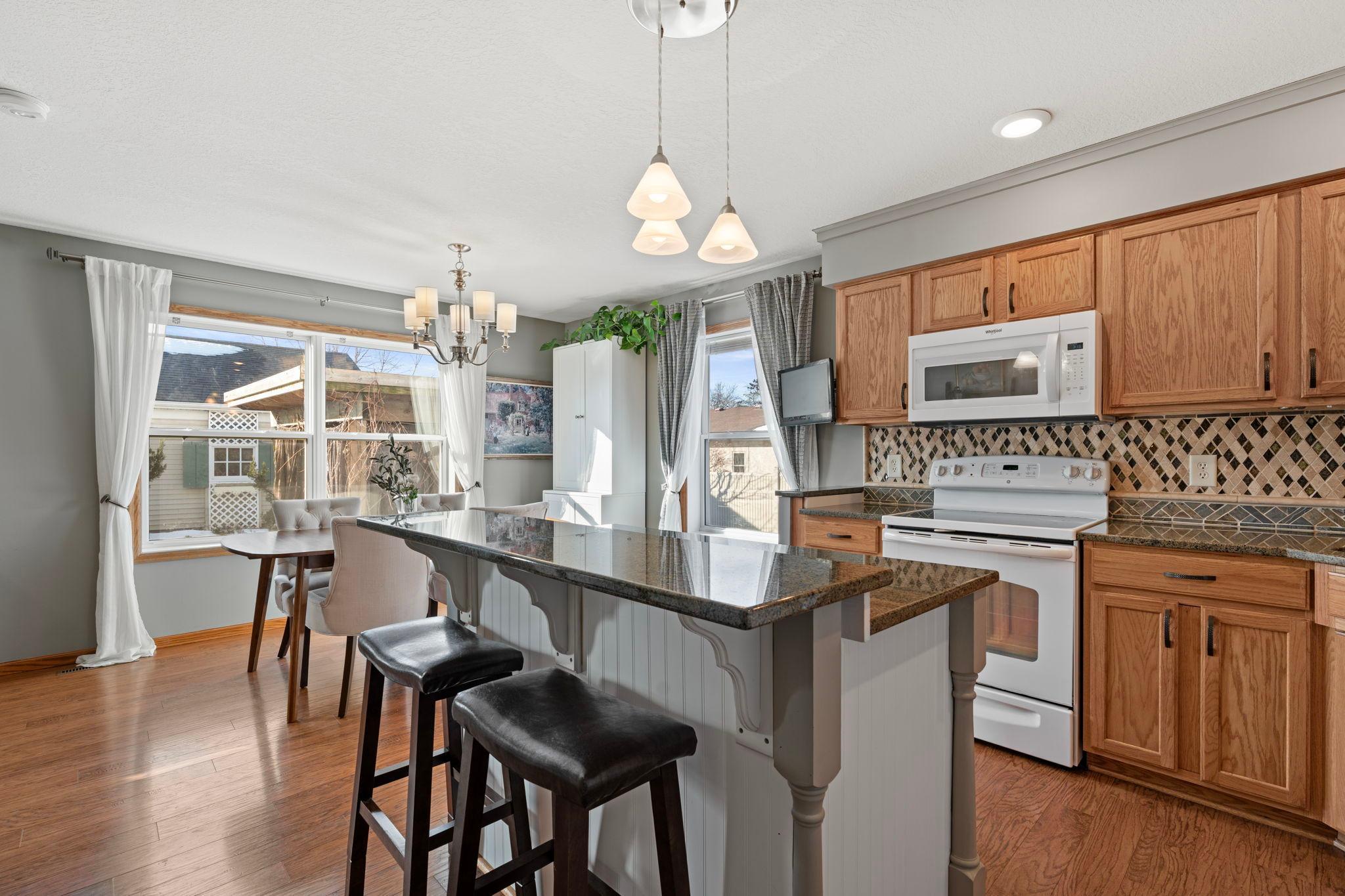 Warm and welcoming with abundant natural light.