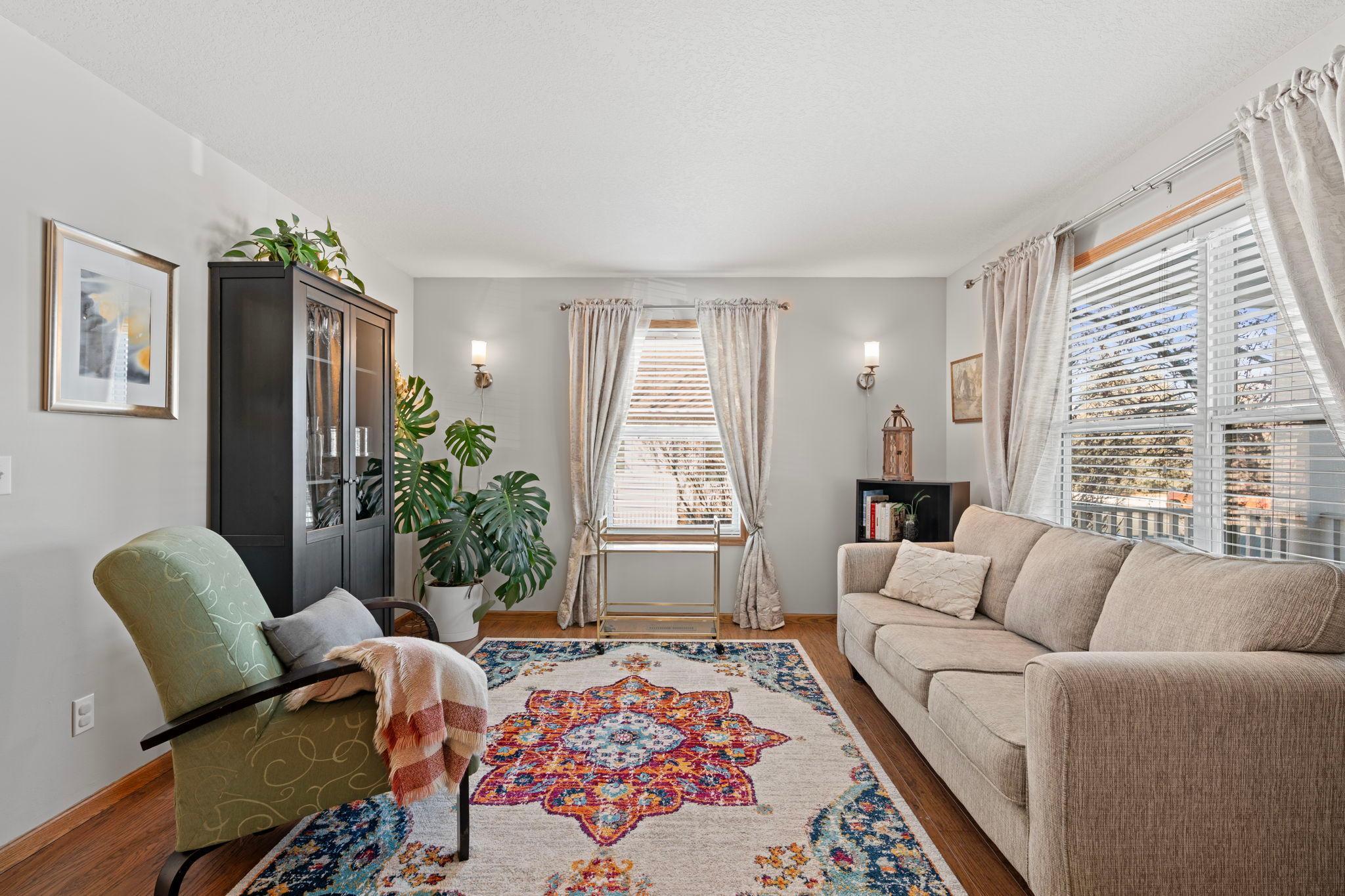 Warm and welcoming with abundant natural light.