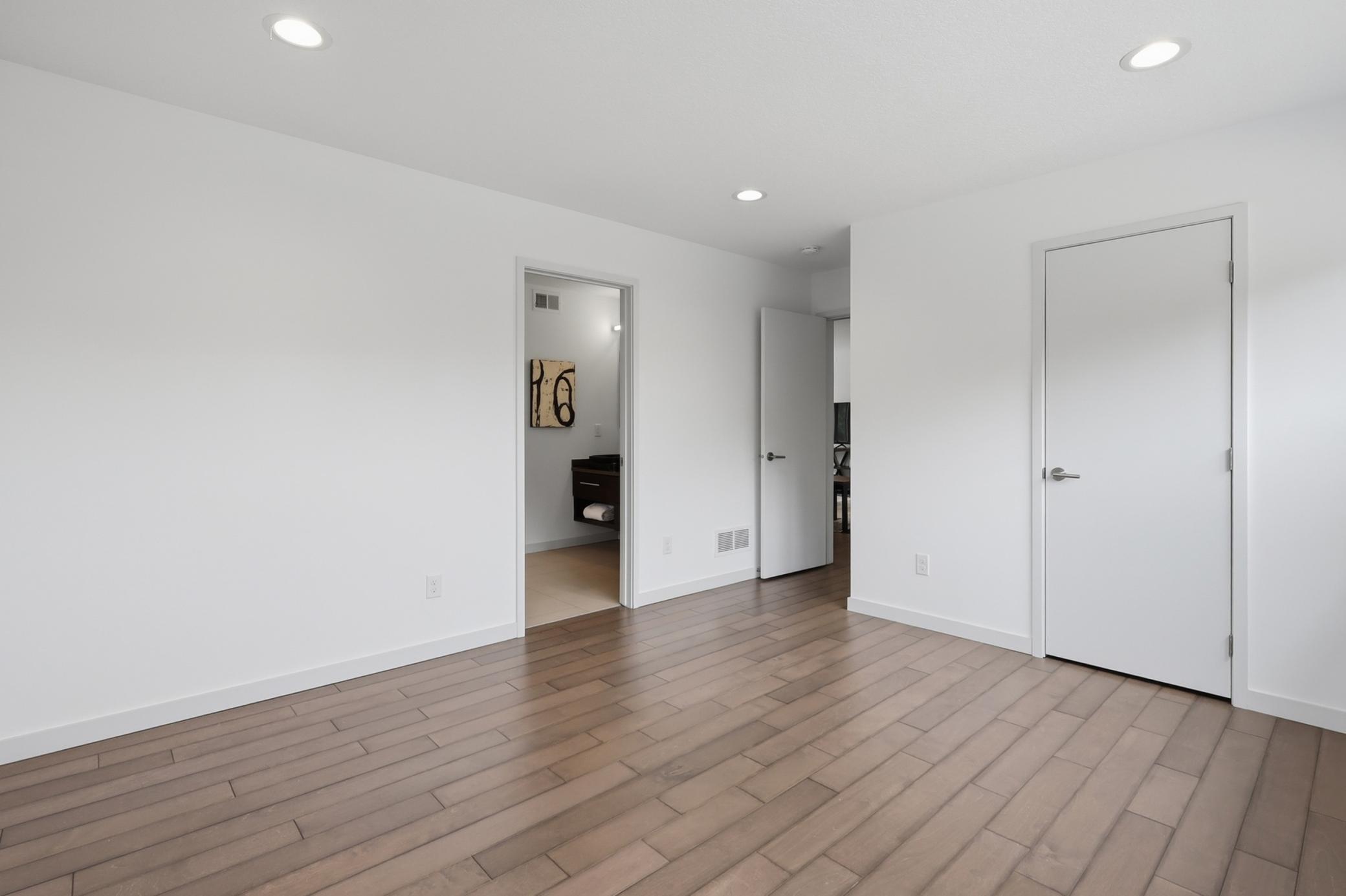 There is a shared bathroom access between the second and third bedrooms. Separate from the full bathroom on this level!