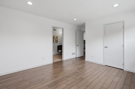 There is a shared bathroom access between the second and third bedrooms. Separate from the full bathroom on this level!