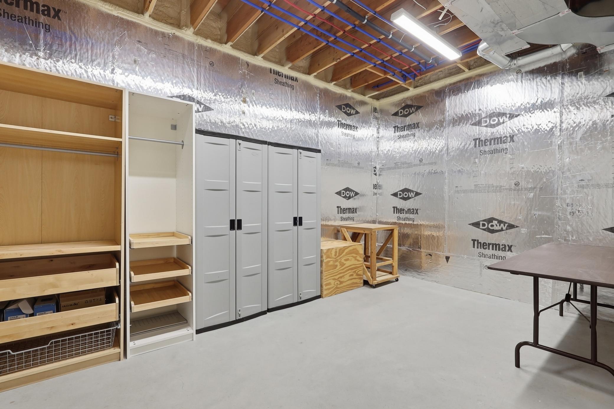 Huge workshop or storage room on the lower level