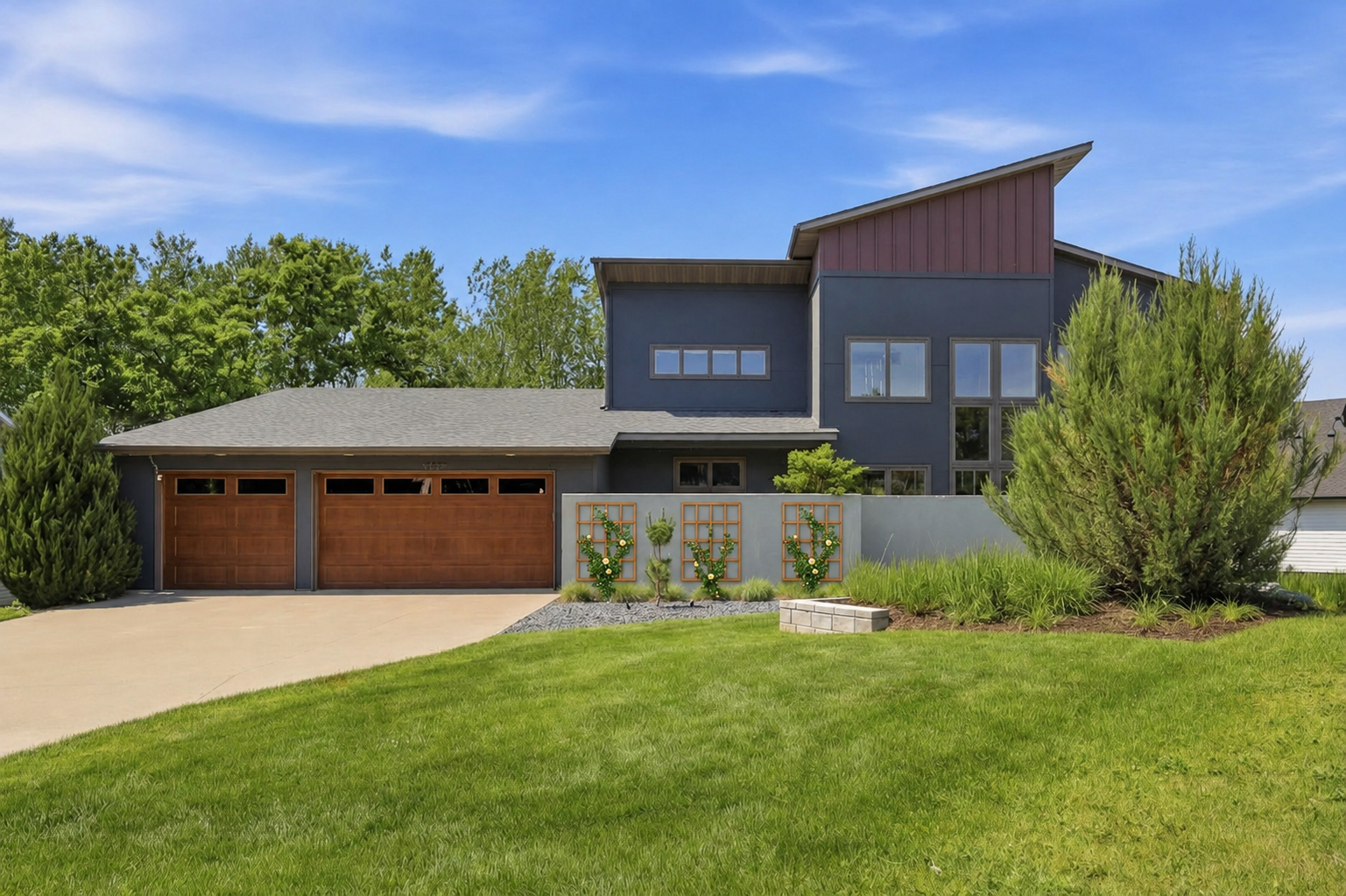 Enhanced with virtually staged trellises.