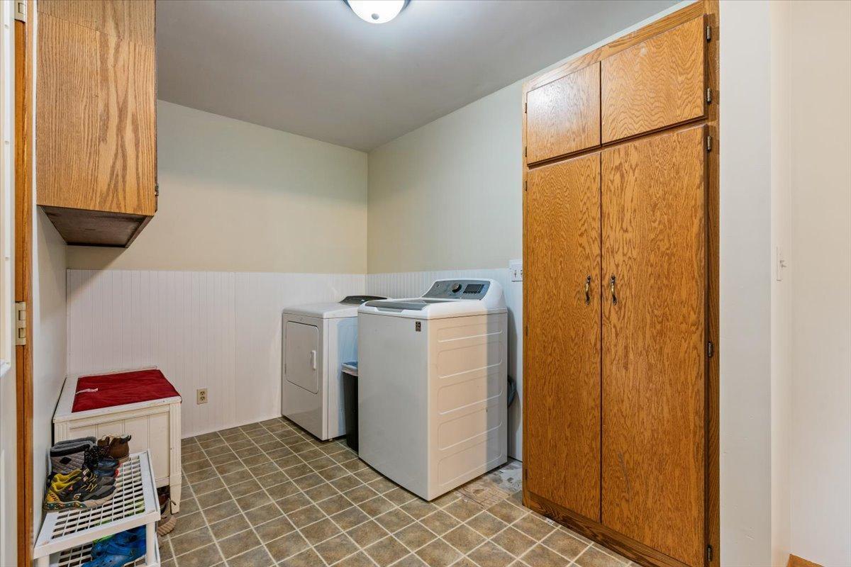 Main floor laundry right off of garage