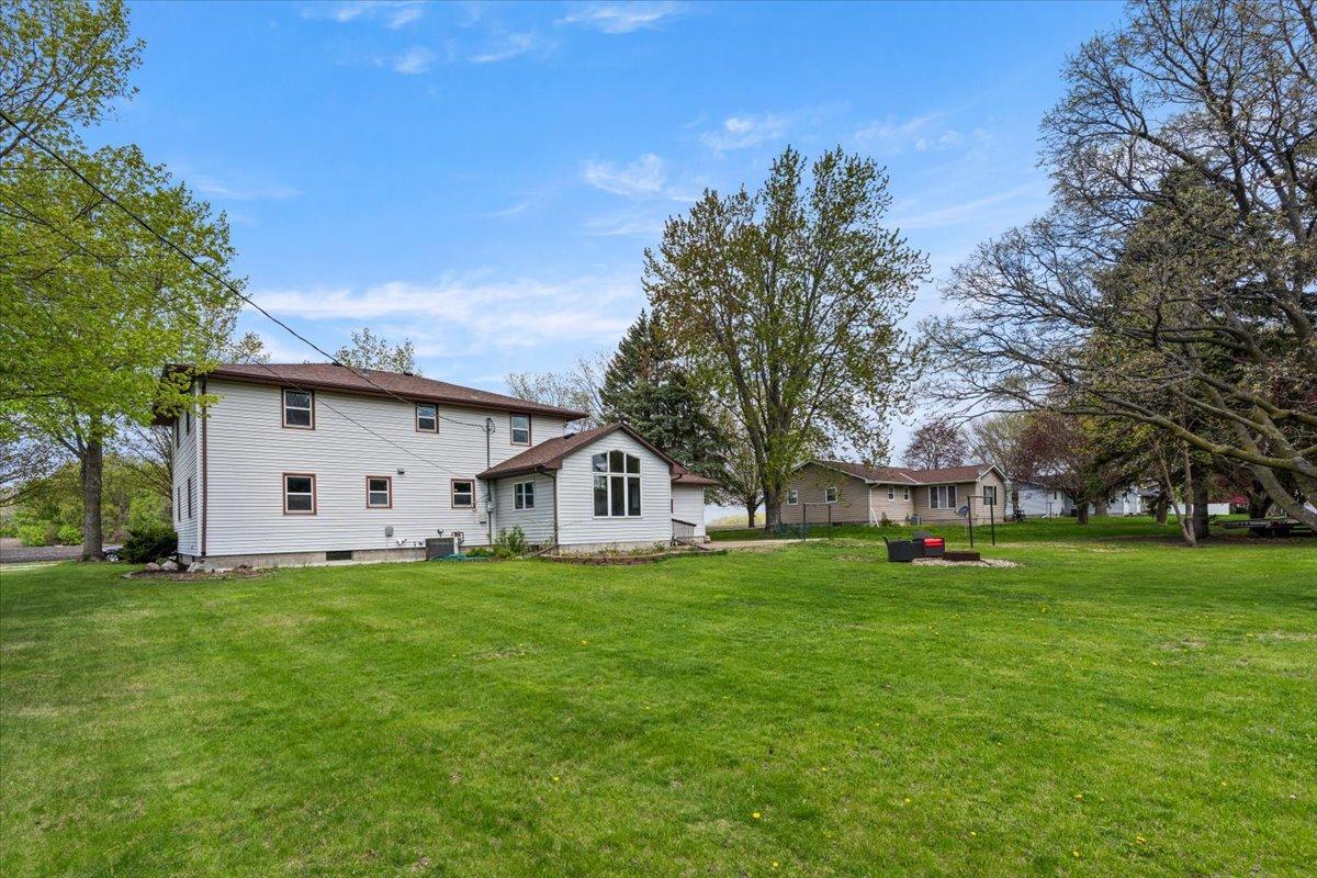 Large, flat backyard