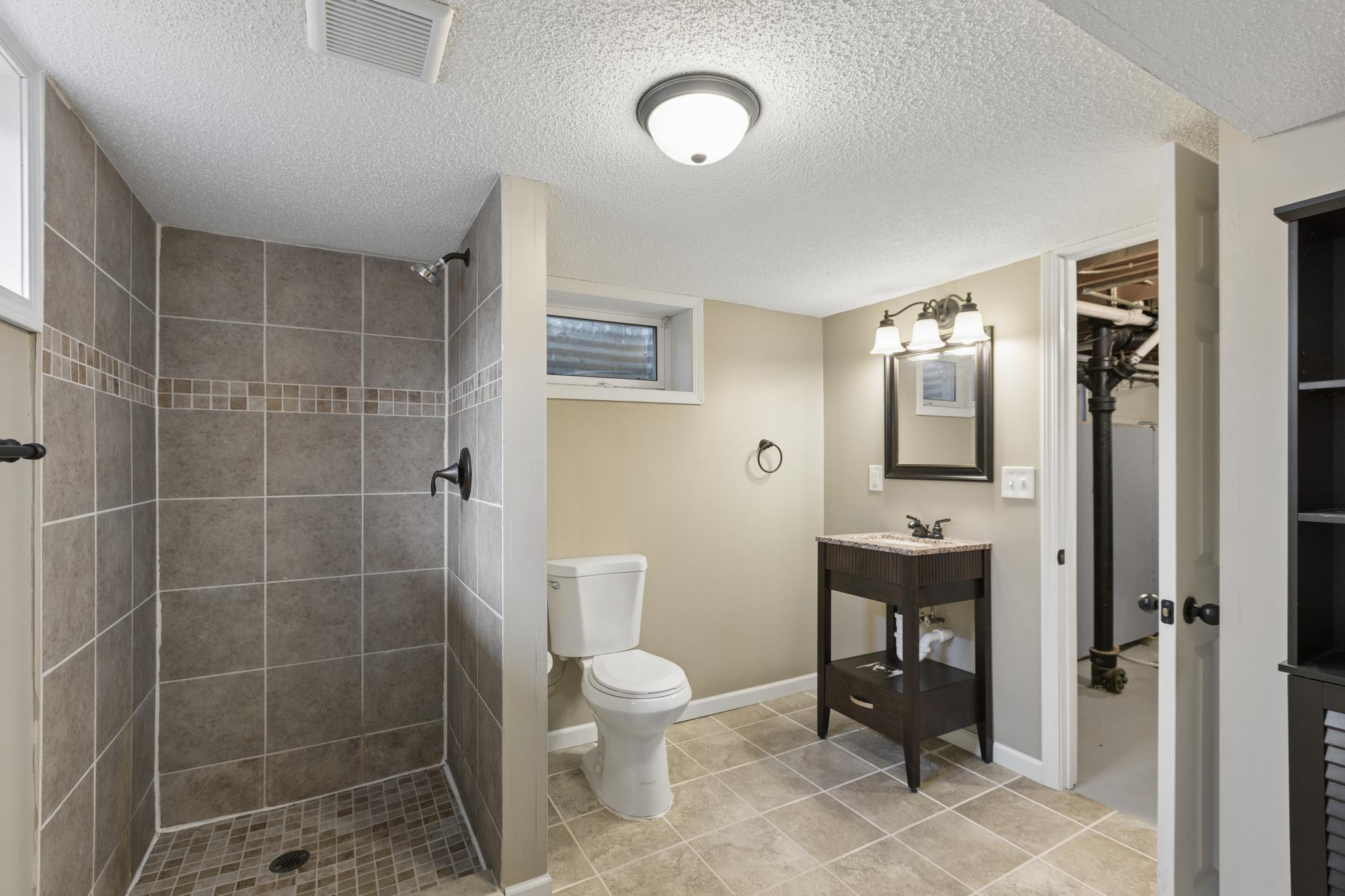 Lower level bathroom