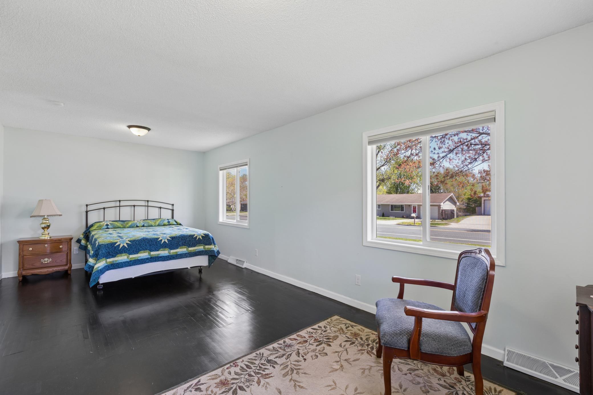 Large primary bedroom!