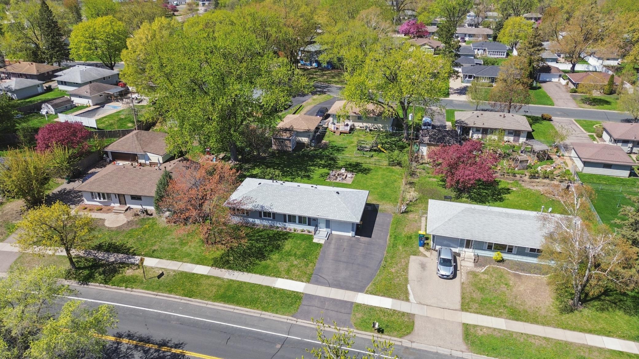 Aerial view of home