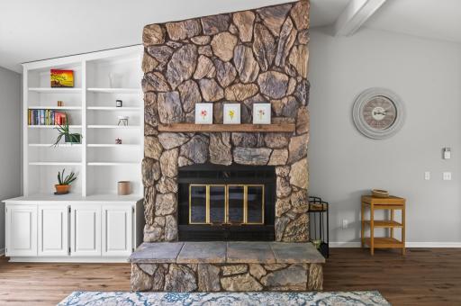 Cozy nights in start here. ?? The wood-burning fireplace creates the perfect winter gathering space..jpg