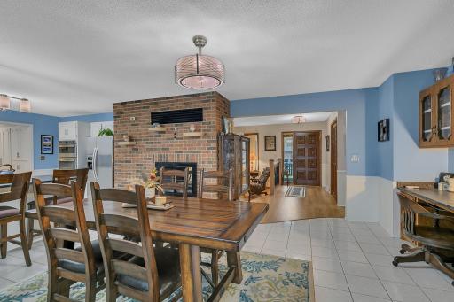 Beautiful 2-sided Brick Fireplace