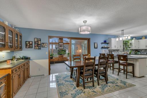 Dining Room flows effortlessly to the sunroom!