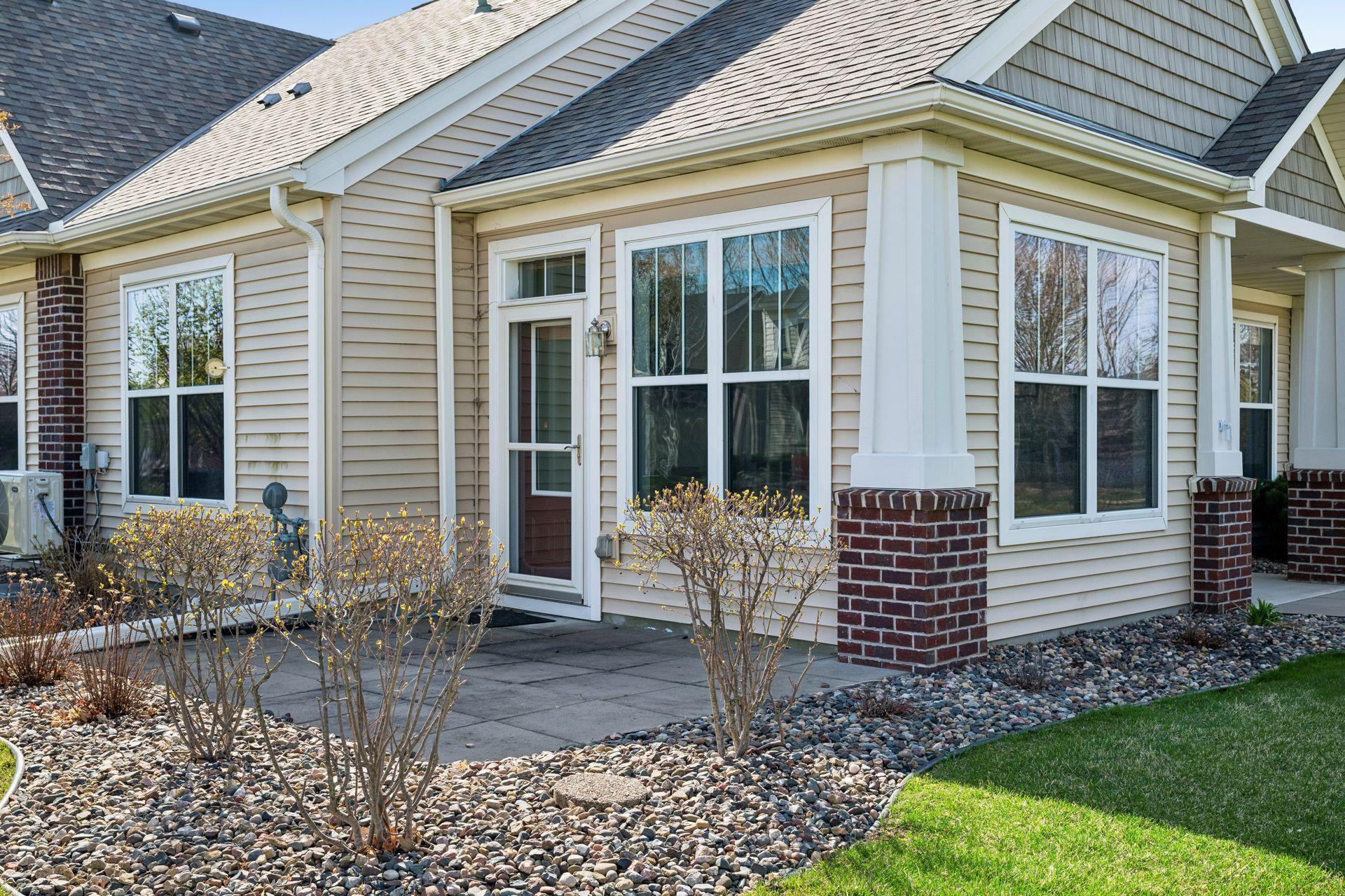 Nice patio area off the den is a great place to relax outdoors!