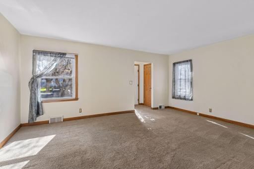 Living room without staging