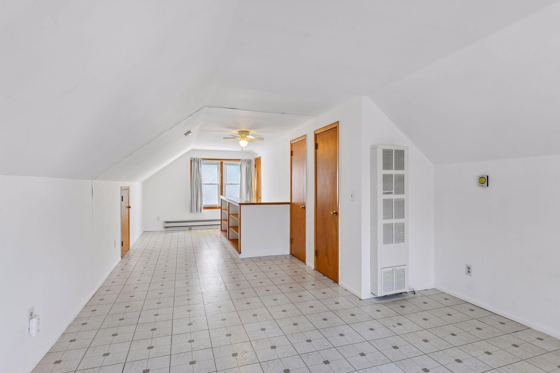 Ample closet space on the second floor