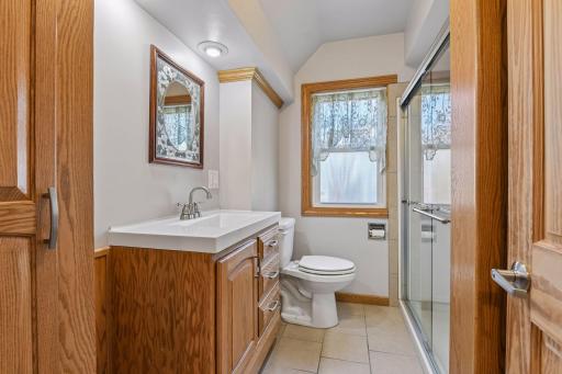 Renovated bath on main floor