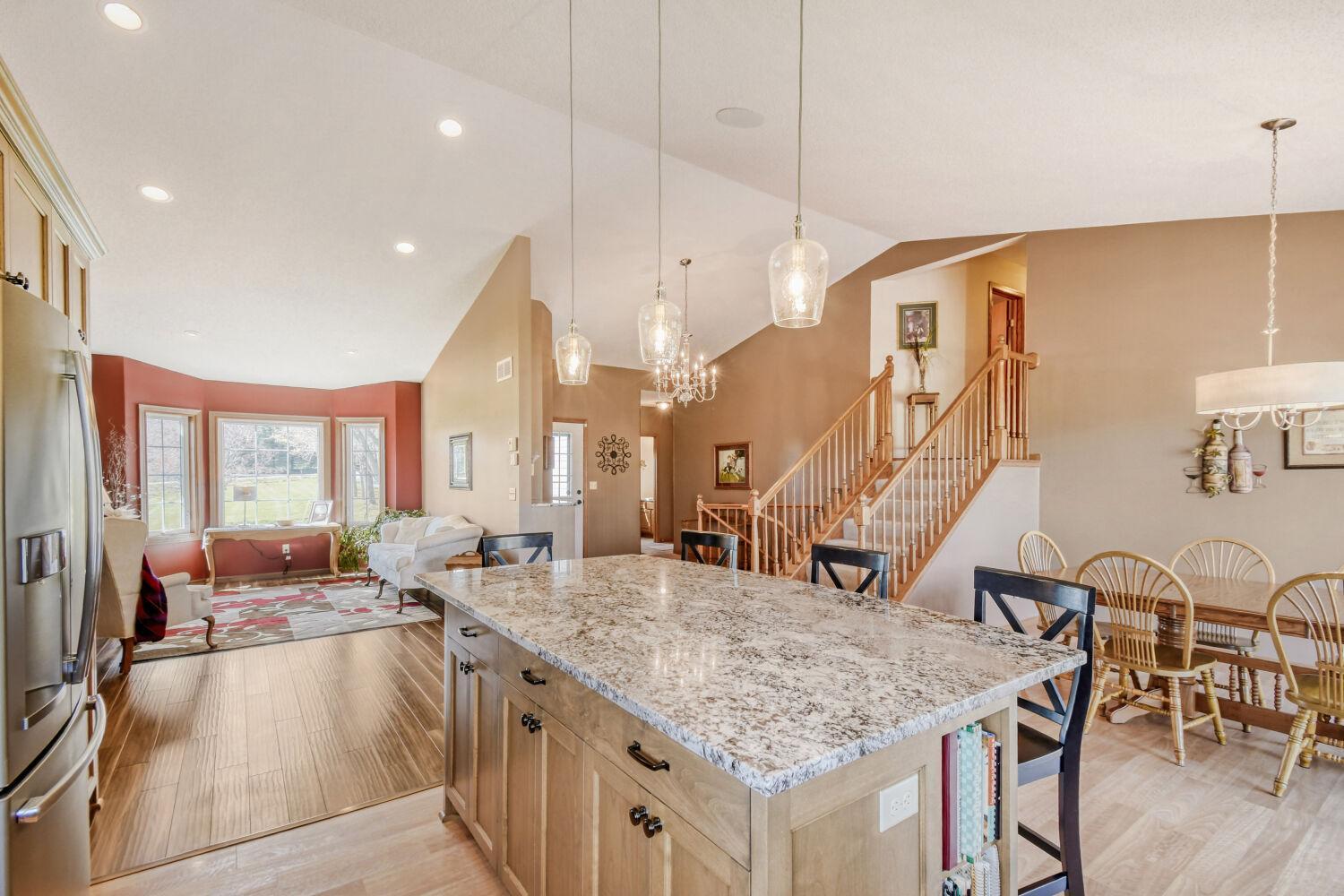 Open concept floor plan