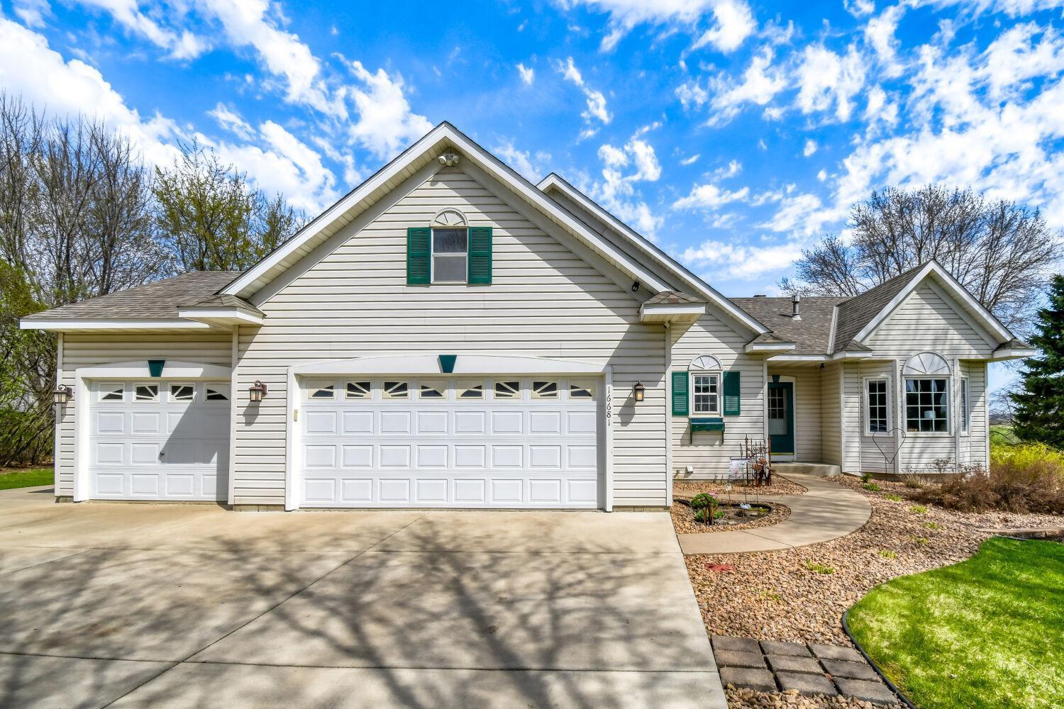Front close up view of the home