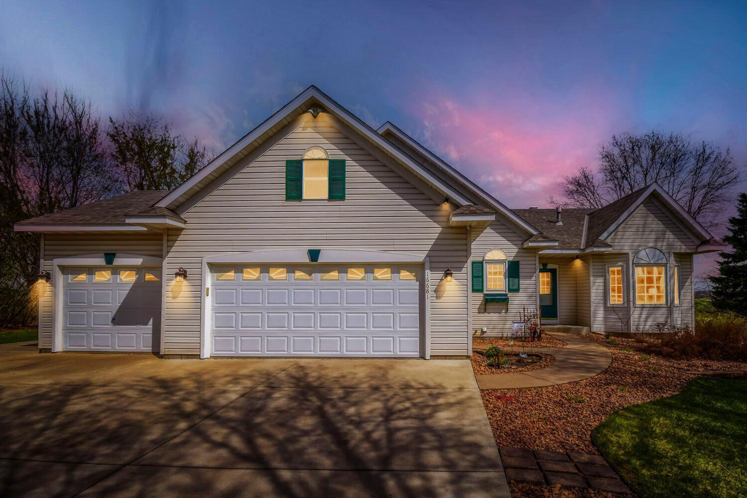 Virtual twilight view of the home