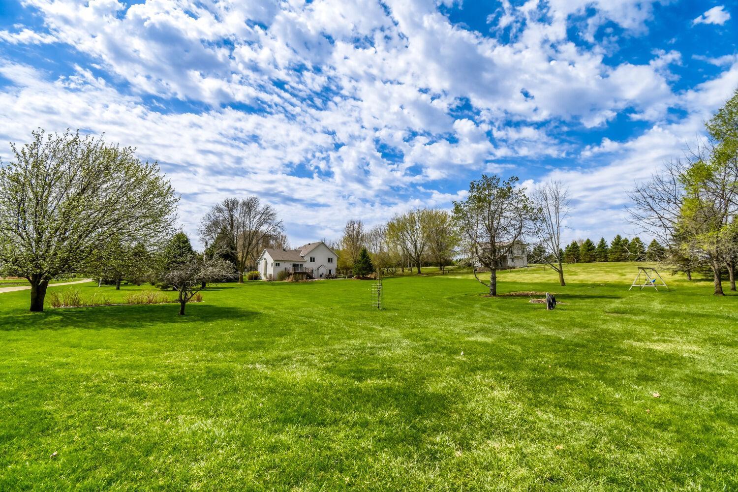 Backyard from the shed to the house