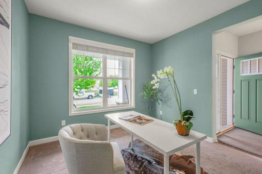 Front room office space, or potential main floor bedroom