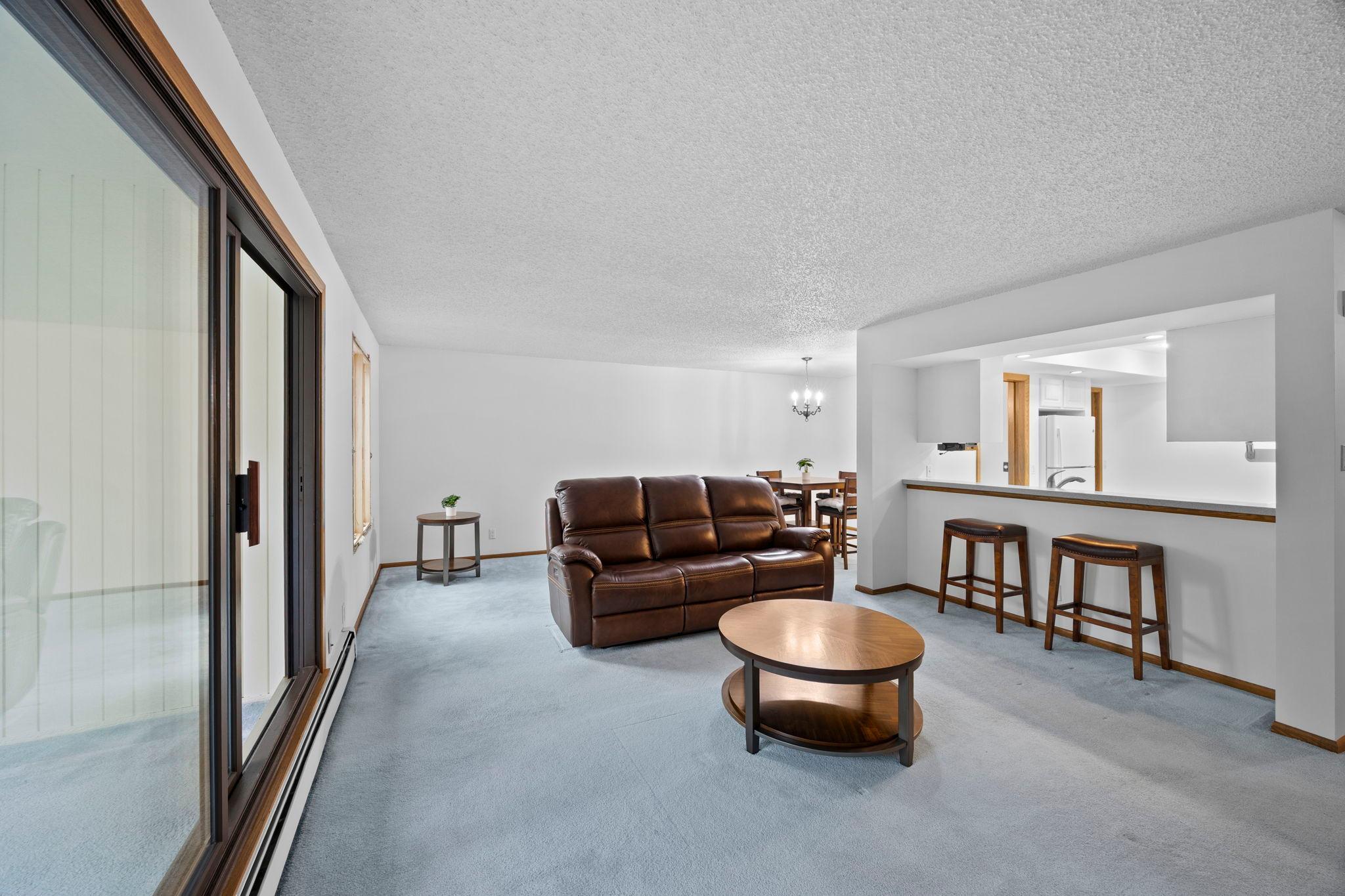 Generous room for both relaxing and entertaining.