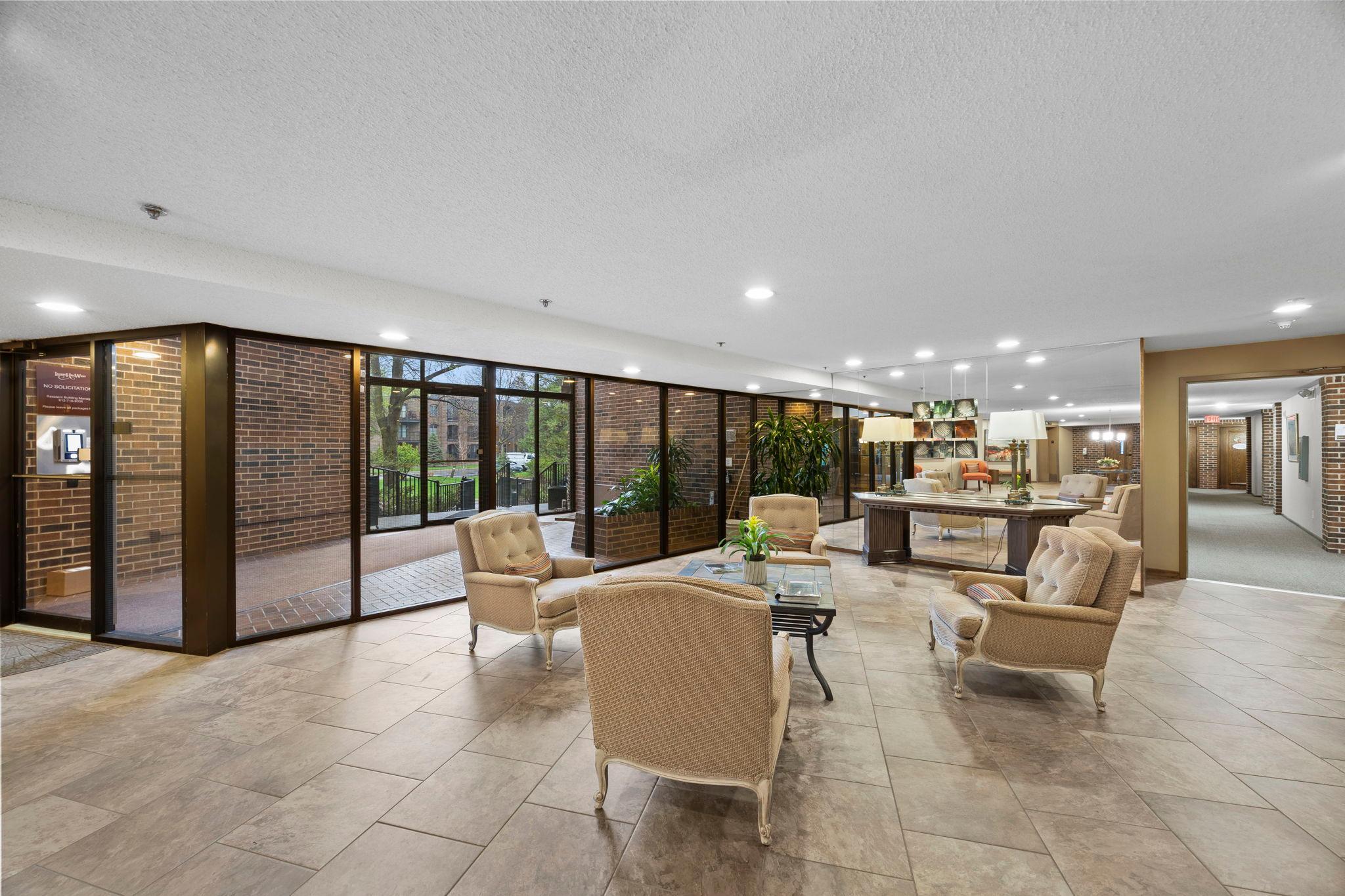 Welcoming lounge areas.