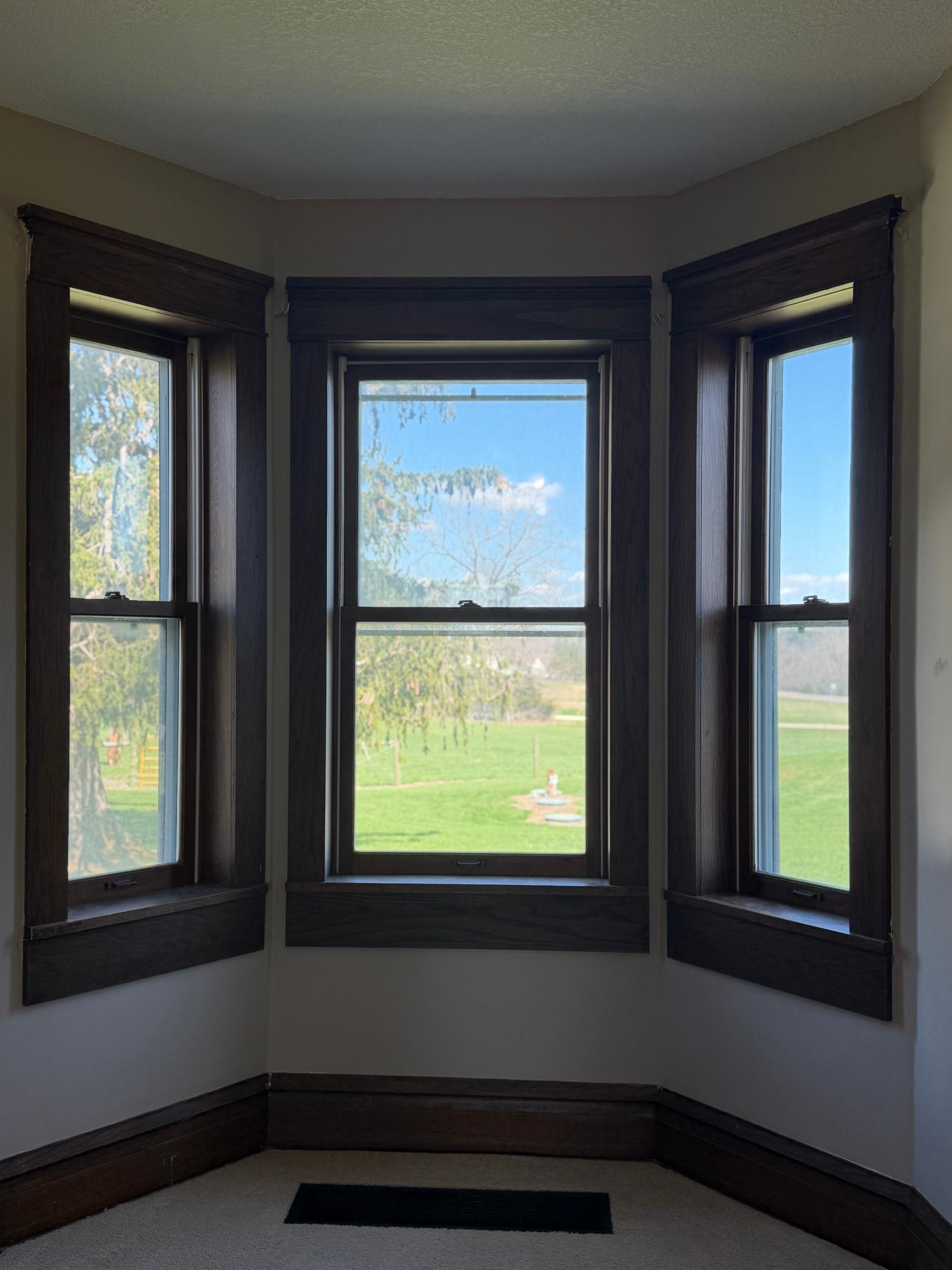 bay window provides fantastic views
