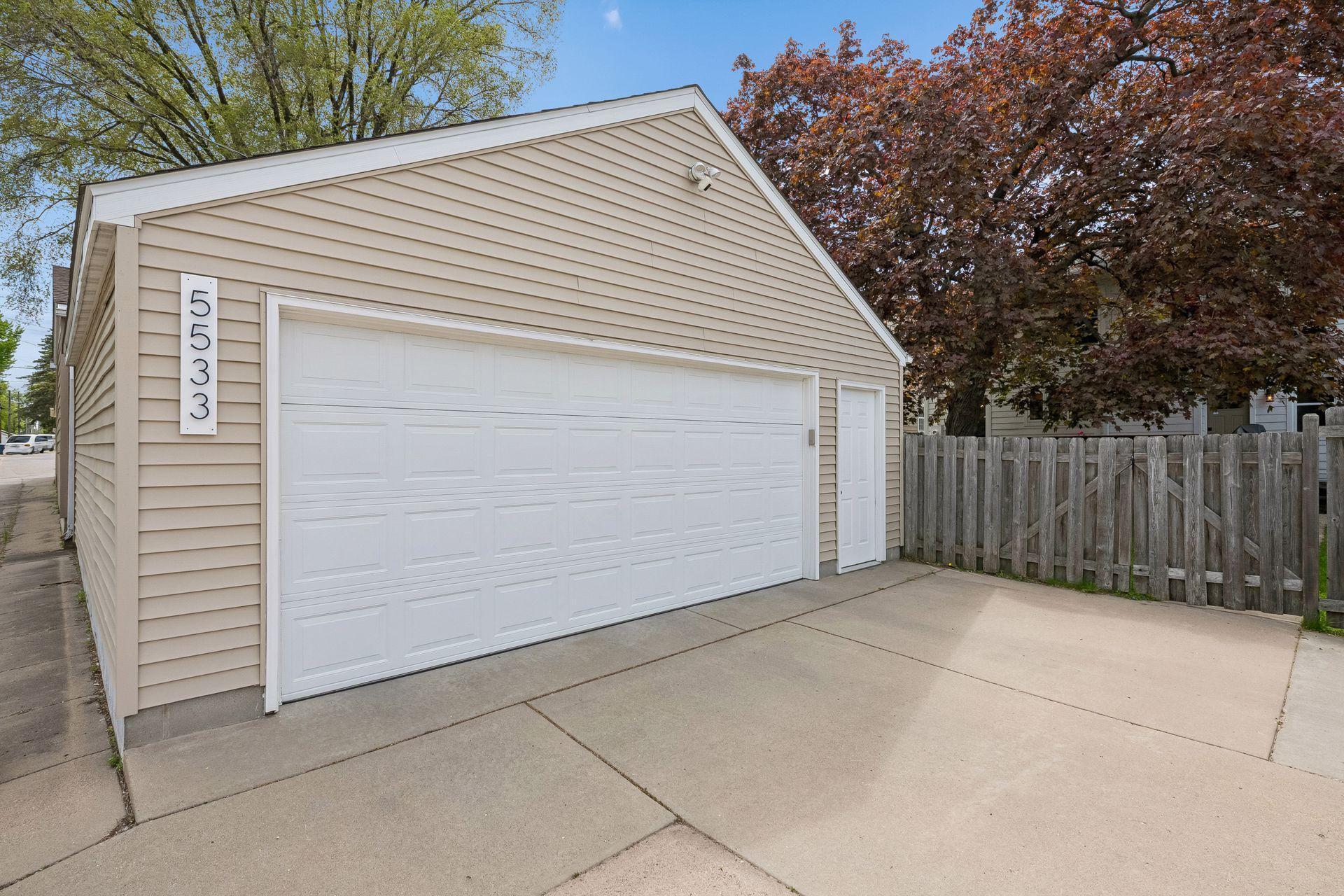 Two plus car detached garage off the alley